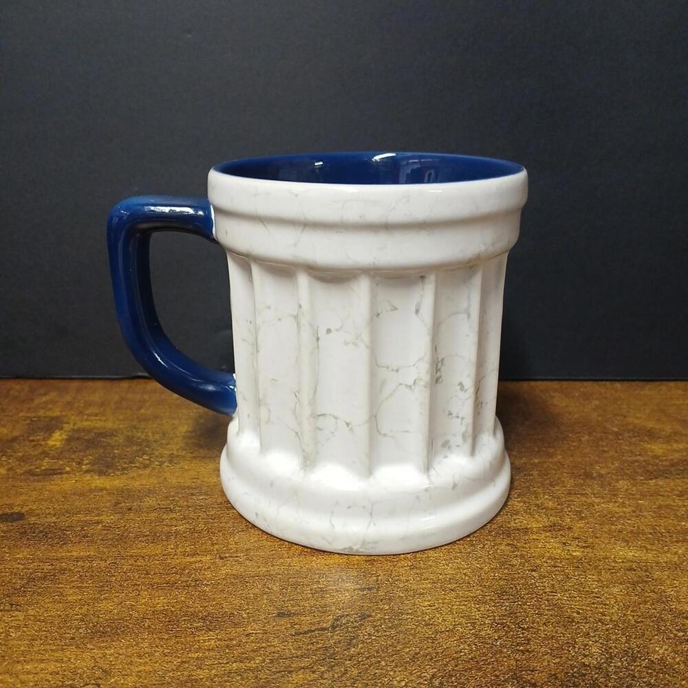 Penn State Nittany Lions 3D Logo Blue & White Porcelain Pillar Coffee Tea Mug - Picture 2 of 8